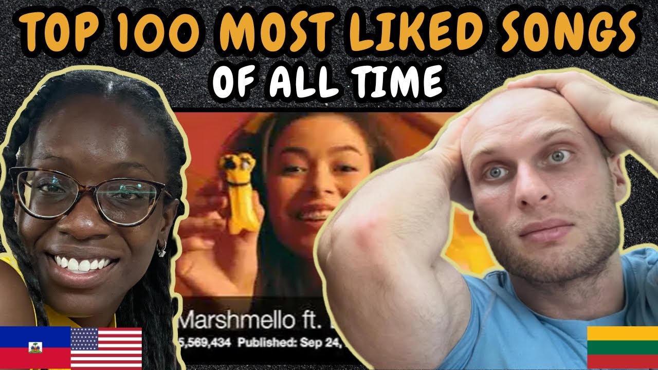 REACTION TO Top 100 Most Liked Songs Of All Time (March 2025) | FIRST TIME WATCHING