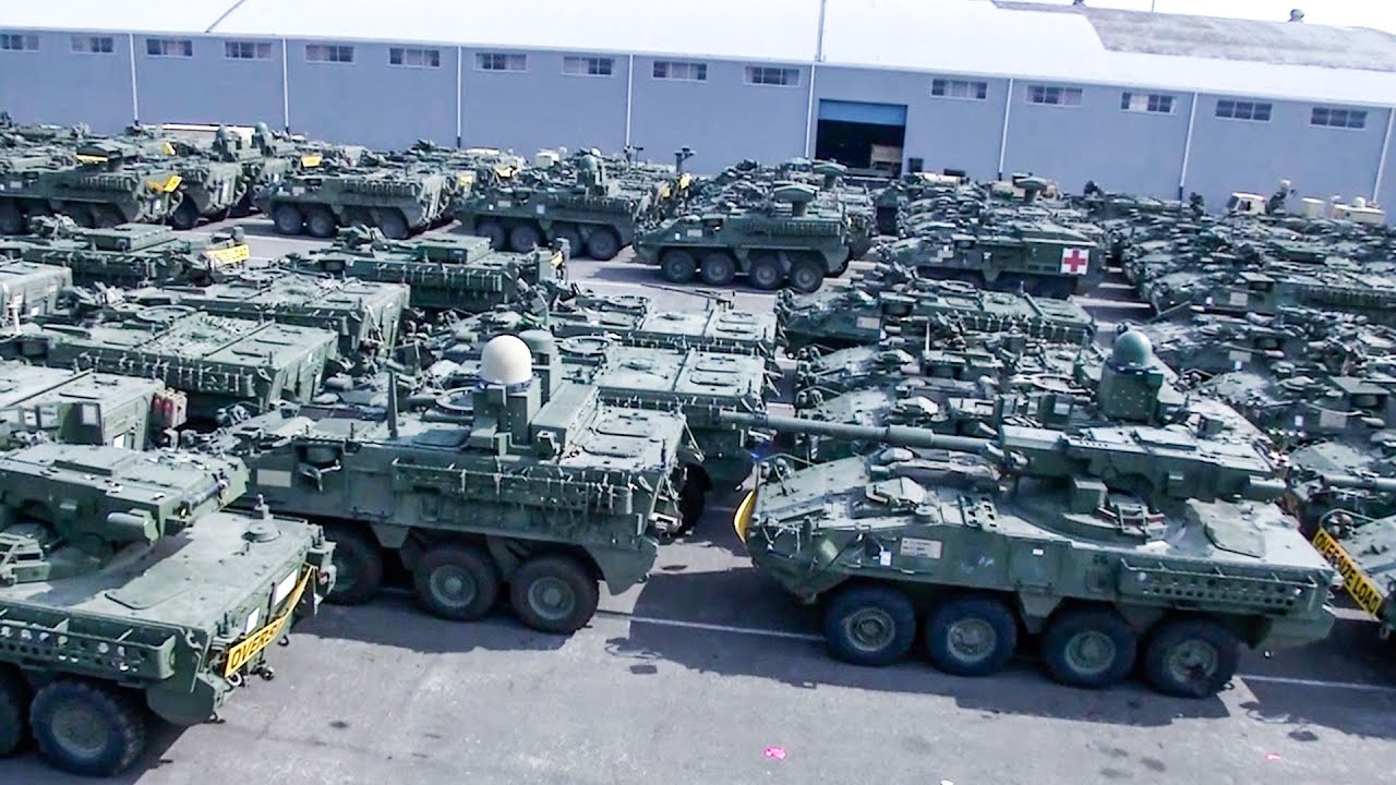 U.S. military loading more than 1,900 pieces of equipment onto two ships