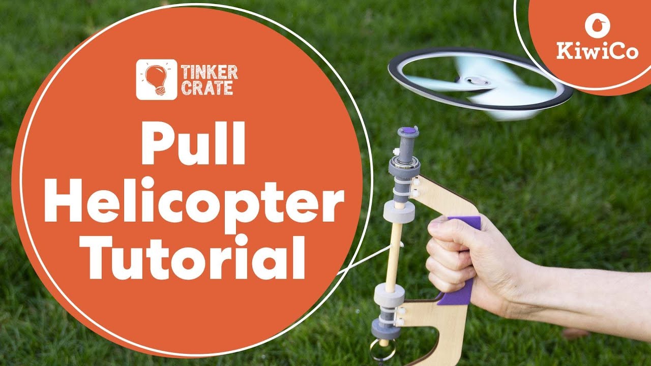 How to Make a Pull Helicopter | Tinker Crate Project Instructions | KiwiCo