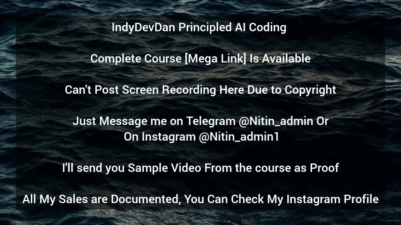 IndyDevDan Principled AI Coding