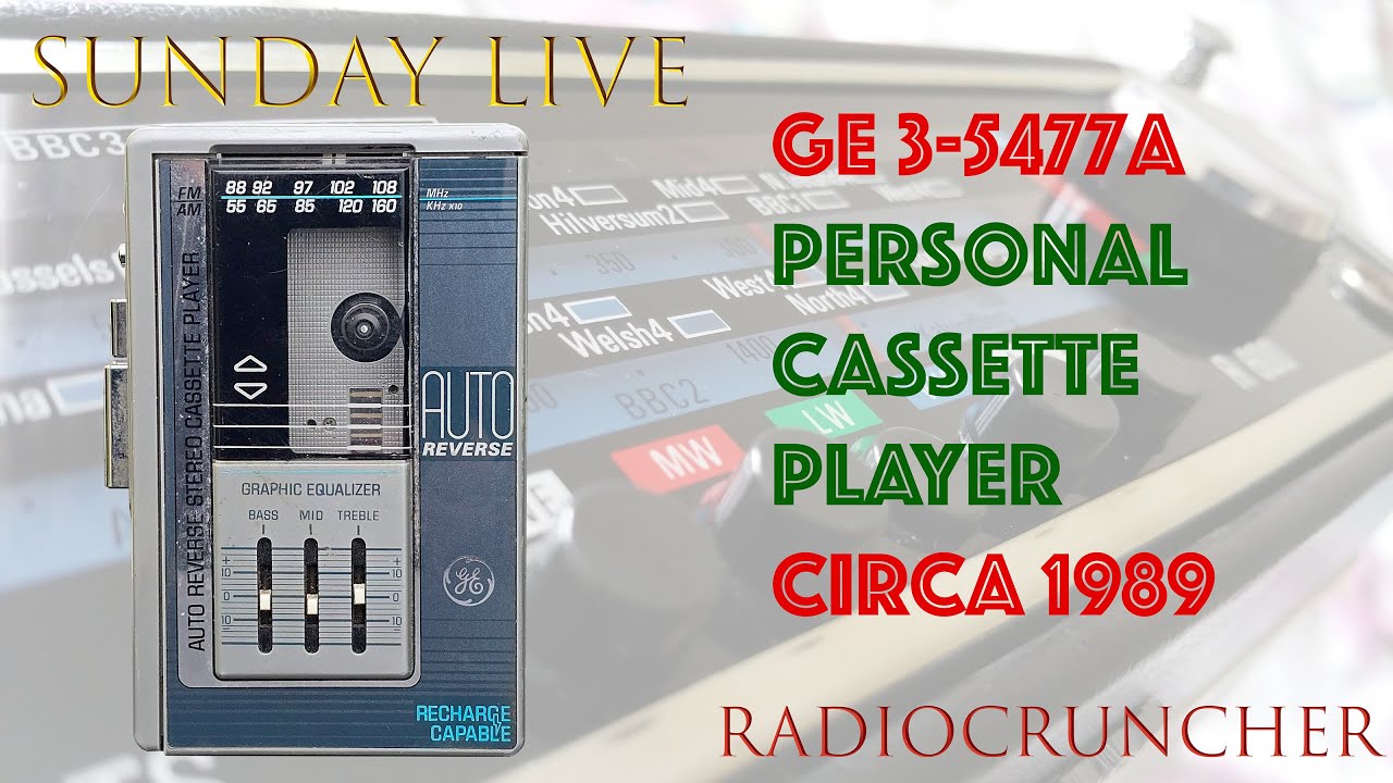 Sunday LIVE: GE 3-5477A personal cassette player for repair