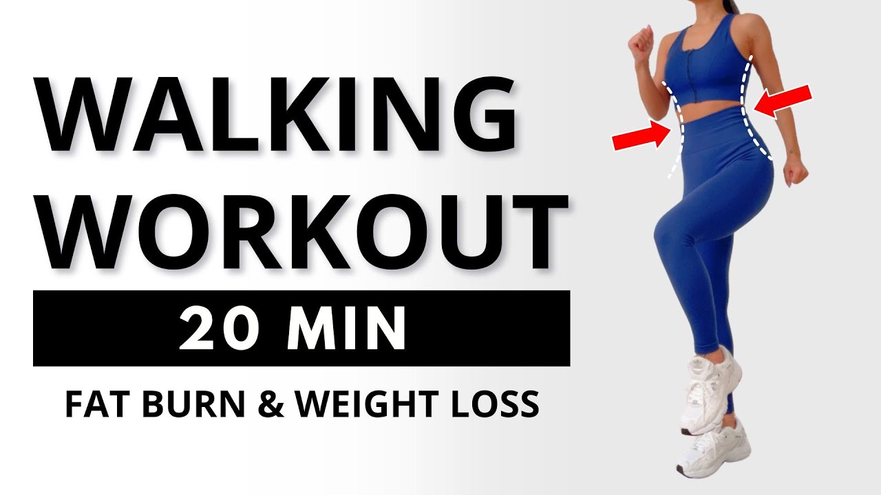 20 MIN WALKING CARDIO WORKOUT / burning fat & Weight loss