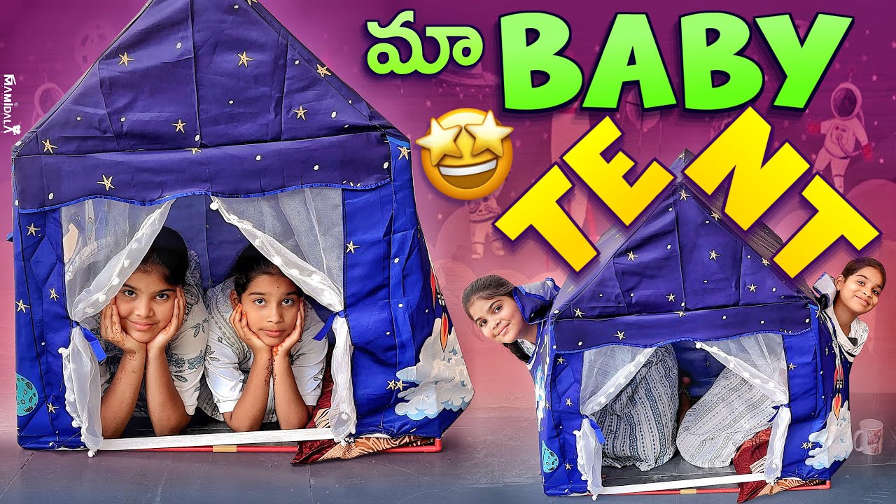BABY TENT HOUSE || comedy video || village videos || janavi tent video || rider mallesh new video