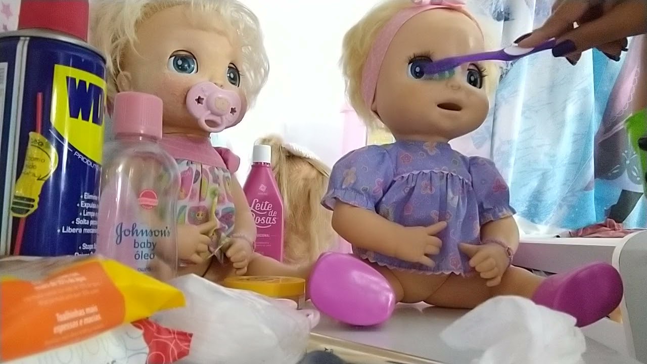Como higienizar e hidratar o silicone do rostinho da boneca Baby Alive Linda Surpresa. Bora aprende🌈