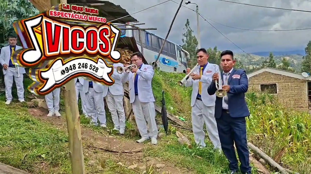 La Gran Banda Espectáculo Merced Vicos ❤️ Ancash  ( Mix Gilguero de Llata. )