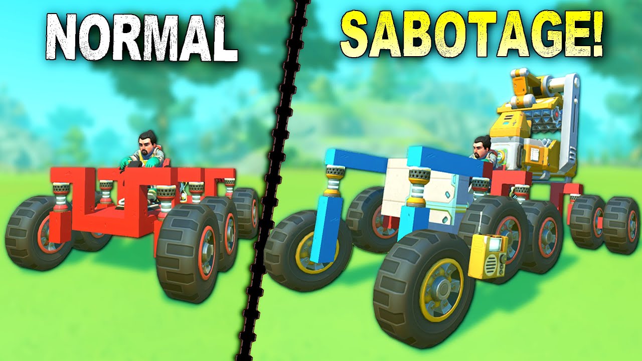 SABOTAGE RACE!  Every Round We Sabotage Each Other's Vehicles!