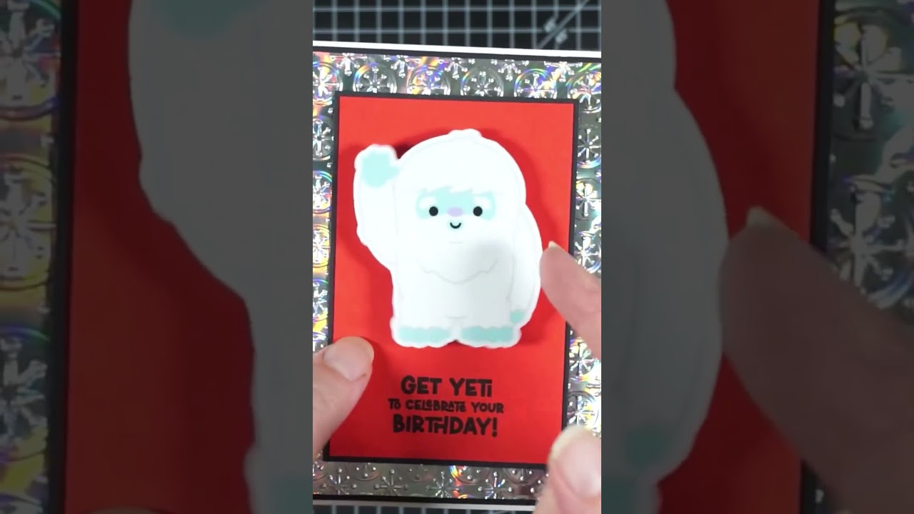 Action wobble birthday card #diy #cardcreations #artandcraft #simonsaysstamp #crafting #carddesigner