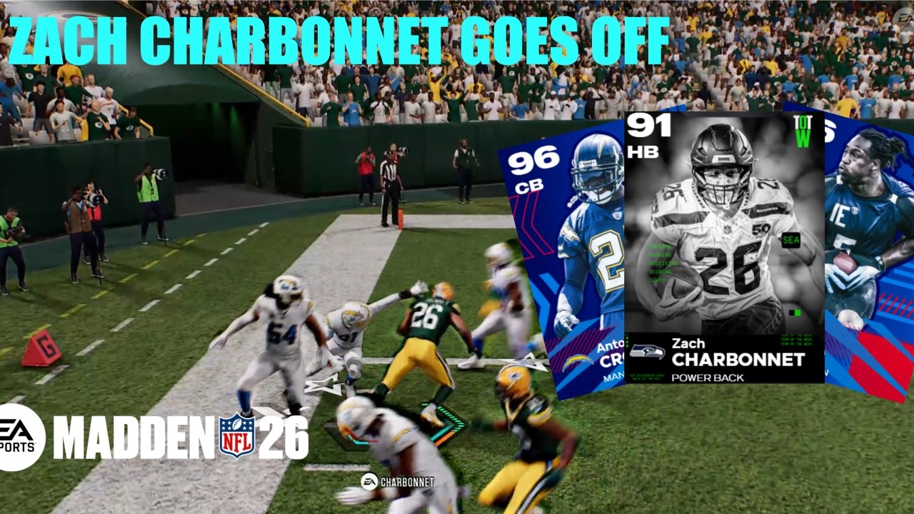 Zach Charbonnet goes OFF (Madden 26 NMS #5)