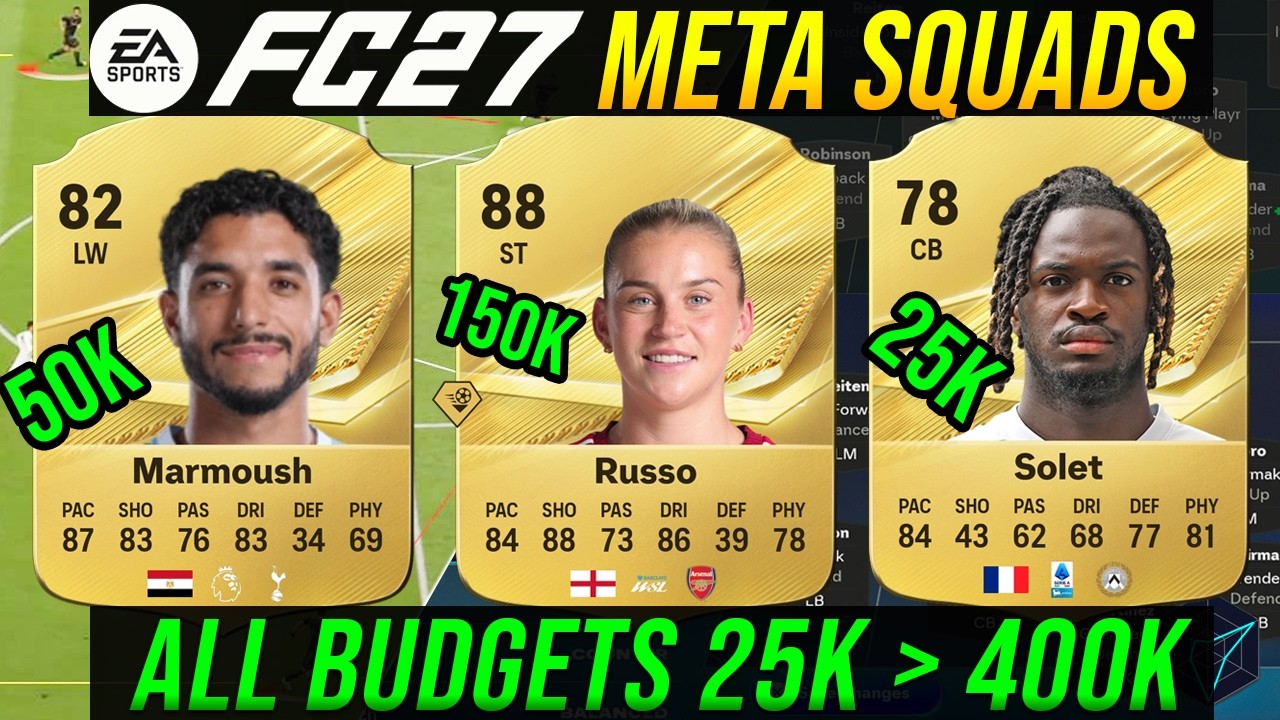 EA FC 27 &mdash; Лучшие МЕТА-составы для старта на любой бюджет &mdash; команды за 25к / 50к / 75к / 100к / 150к