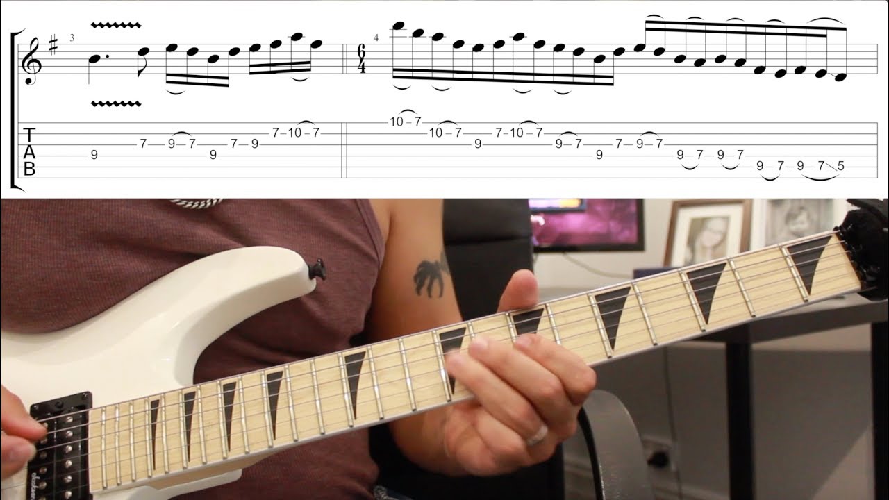 Как играть «Fight Fire With Fire» группы Metallica: урок игры на гитаре соло с табулатурами