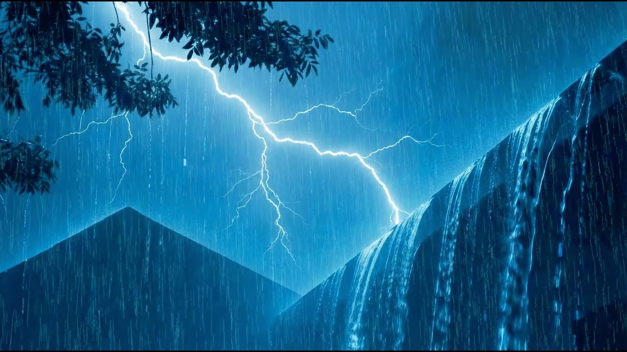 Peaceful Rain Sounds for Sleeping Fast | Soothing Night Rain to Relax Your Body and Mind 🌧️🌙