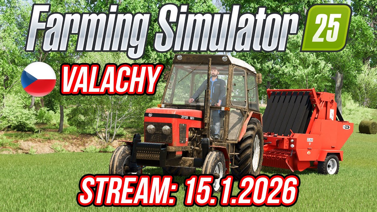 FARMING SIMULATOR 25 VALACHY | LIVESTREAM | 15.1.2026
