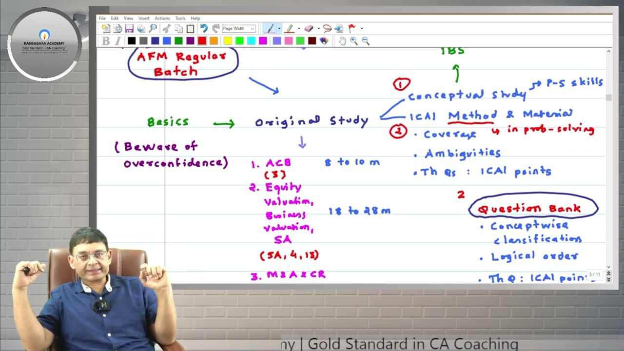 CA Final AFM I Preparation and Revision Strategy & Resources for Nov.24 onwards I CA Samir Kansagara