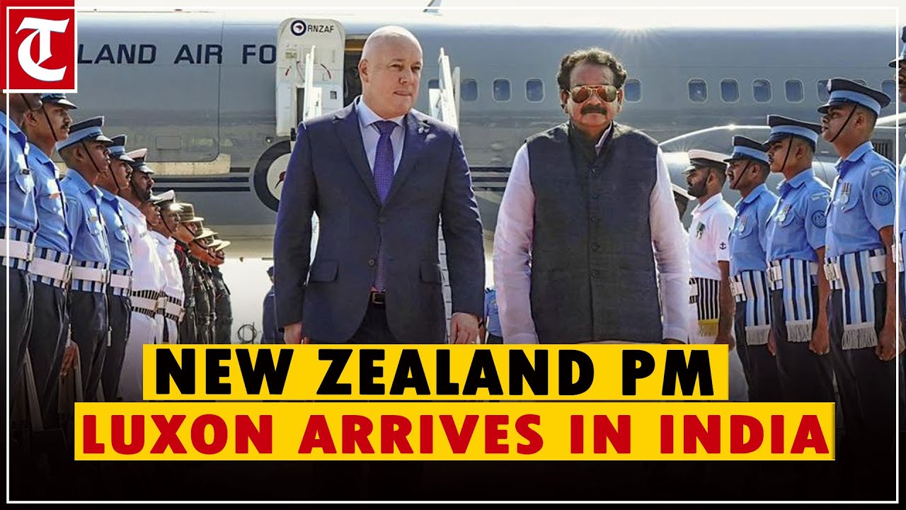 New Zealand PM Luxon arrives on 5-day India visit, to be chief guest at Raisina Dialogue