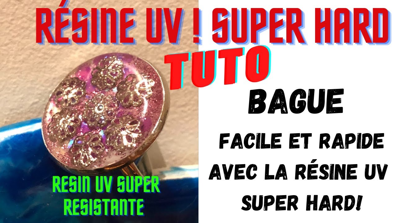 COMMENT FAIRE UN BAGUE EN RESINE UV ? BAGUE rapide et facile