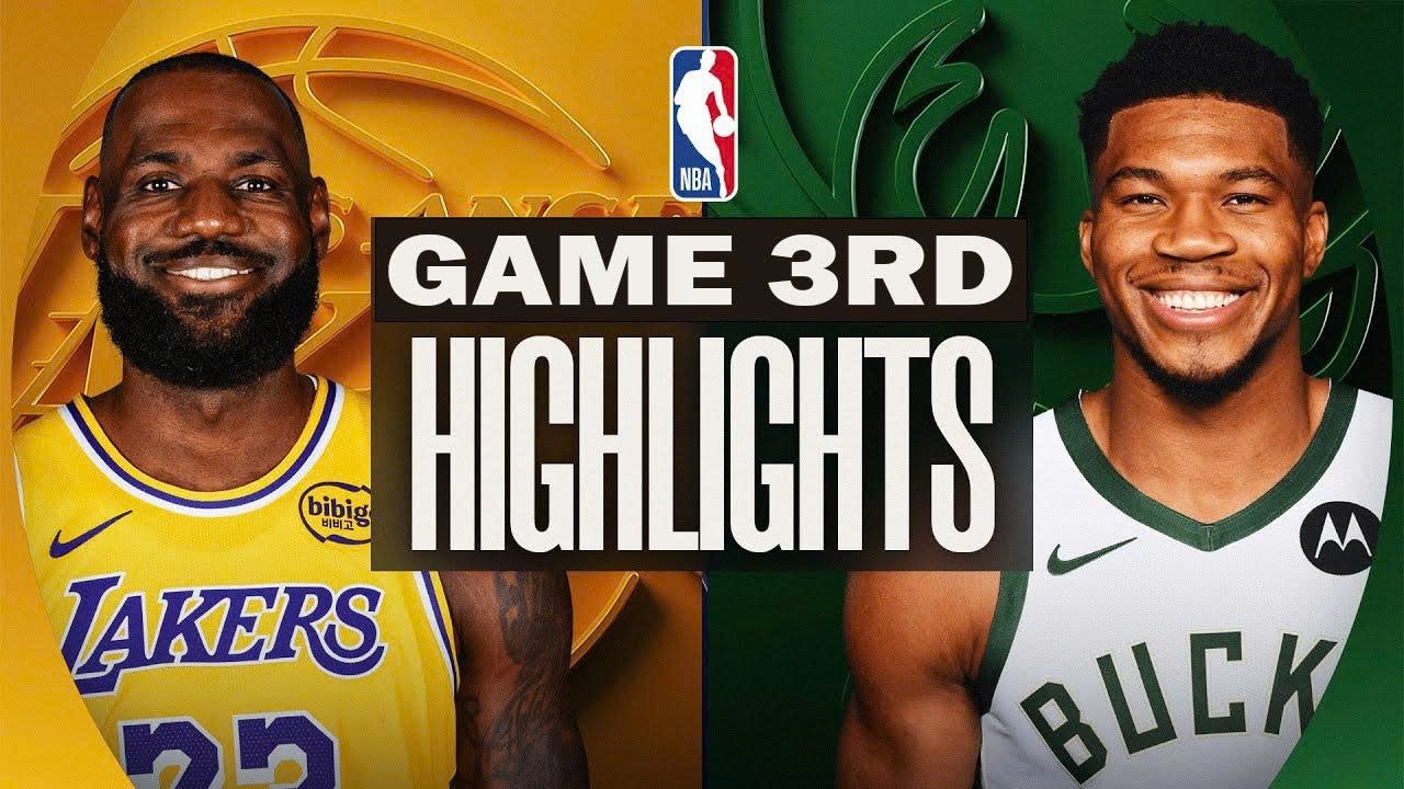 Los Angeles Lakers Vs Milwaukee Bucks Game 3RD Highlights - Jan 09,2026 | NBA