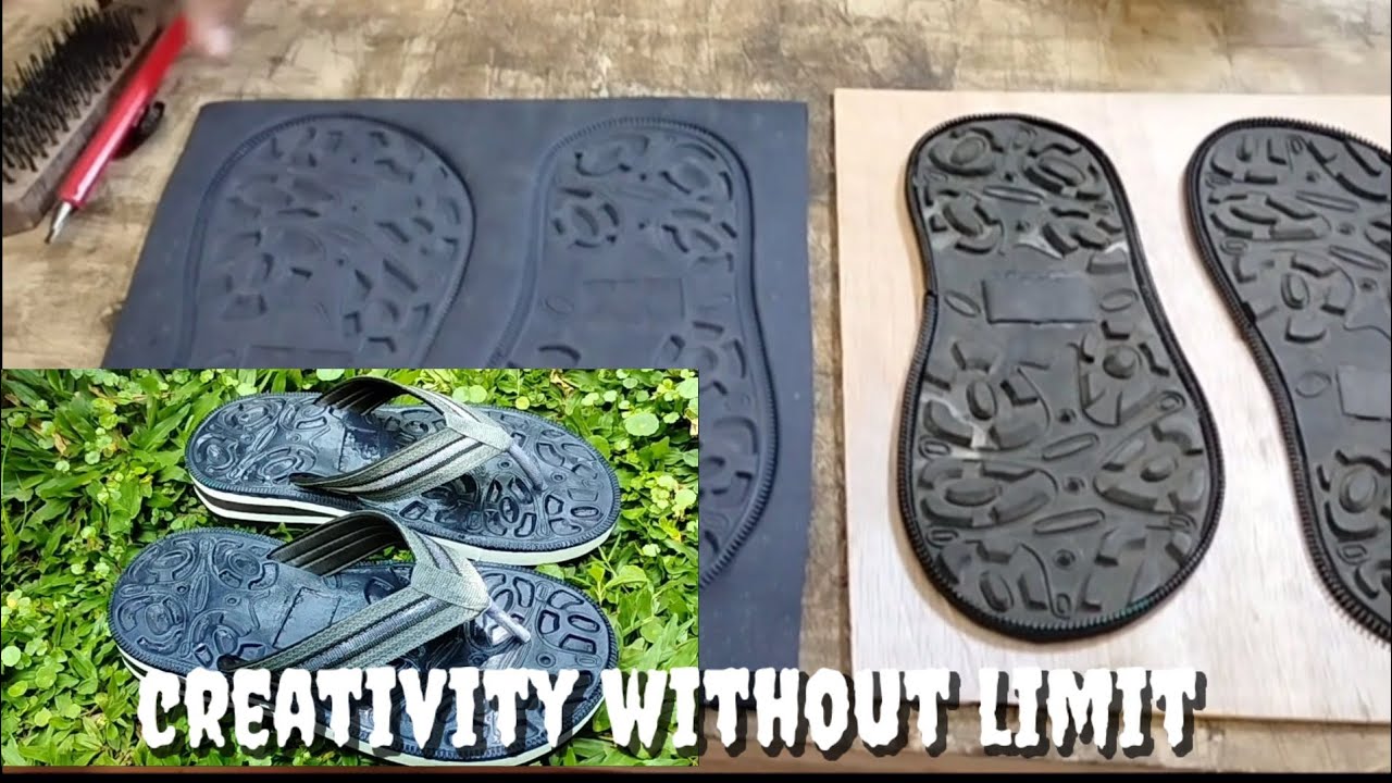 Making sandal molds with sandal soles