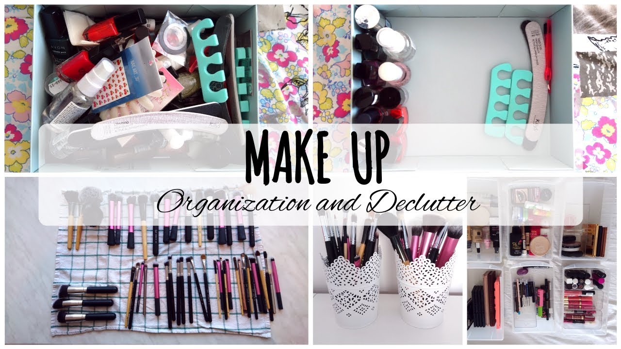 UPRATOVANIE A ORGANIZOVANIE MAKE UPU - Make up organization and declutter