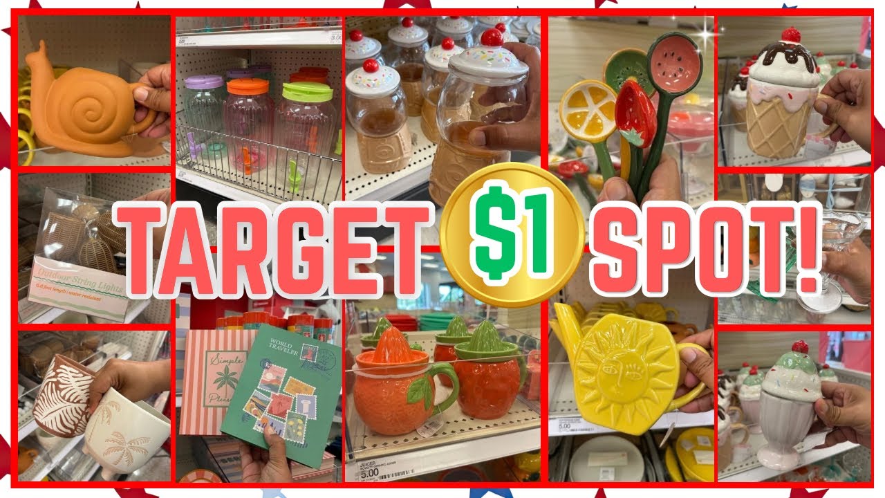TARGET DOLLAR SPOT 😱 NEW $1 FINDS YOU NEED NOW! 🛒 VIRAL SUMMER & KITCHEN DEALS