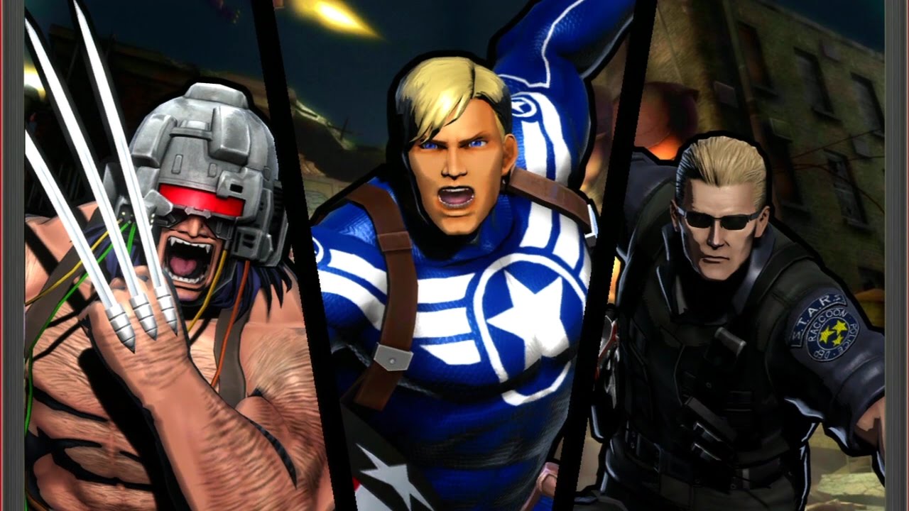 Ultimate Marvel VS Capcom 3 - Wolverine/Captain America/Wesker - Very Hard Difficulty Playthrough