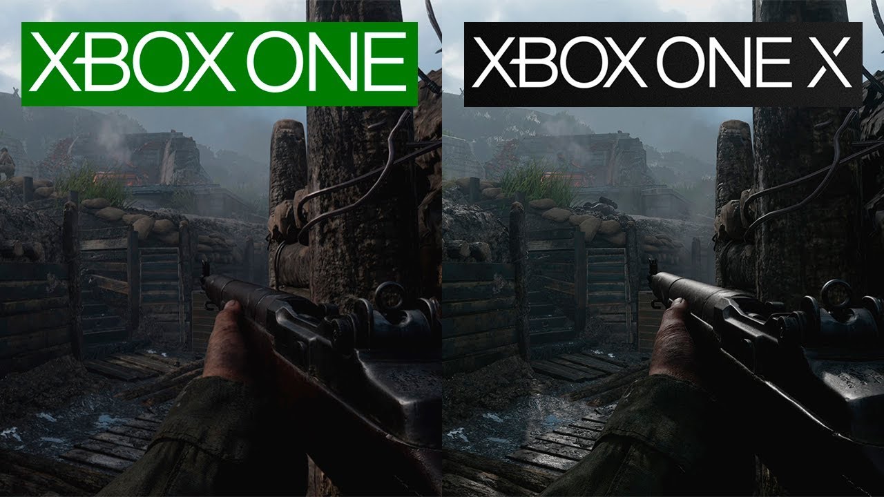 Call of Duty WWII | Xbox One vs Xbox One X | 4K Graphics Comparison | Final Version