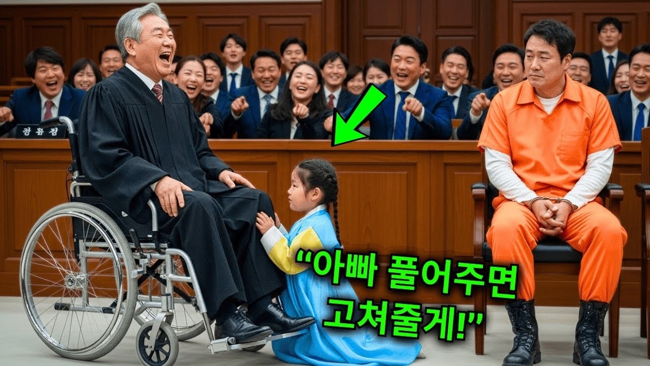 “아빠를 풀어주세요, 제가 판사님을 걷게 해드릴게요” 작은 소녀의 말에 법정 전체가 웃음을 터뜨렸다 하지만 10분 후, 기적이 일어났다