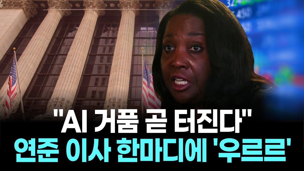 "AI 거품 곧 터진다"…연준 이사 한마디에 '우르르'