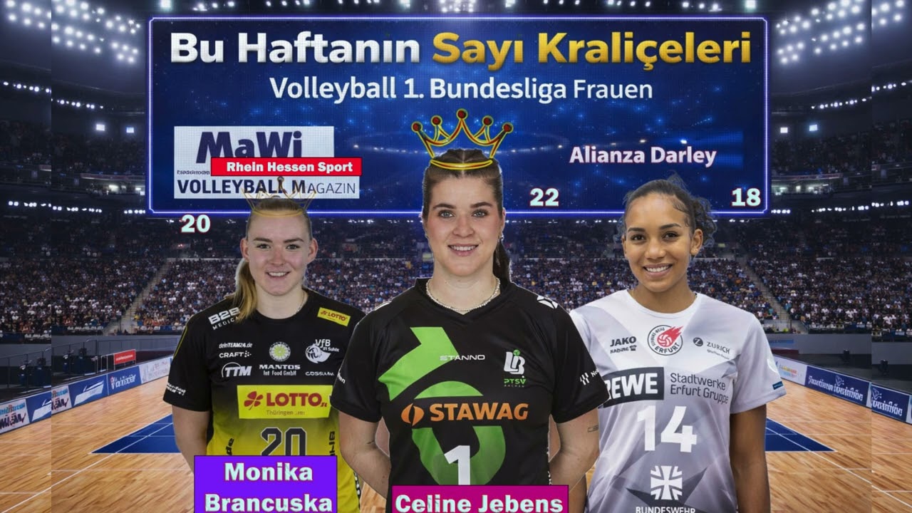 🏐👑Bundesliga: Haftanın Sayı Kraliçeleri 🏐👑Die Top-Scorerinnen der Woche 🏐👑Top Scorers of the Week