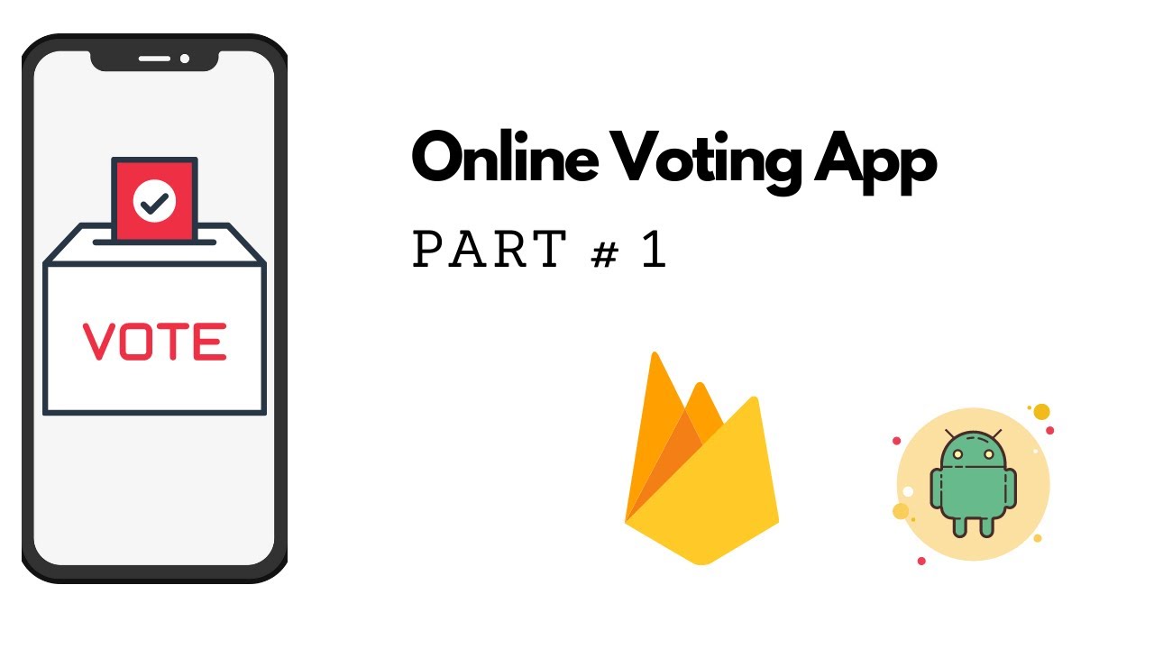 Online Voting App  | Splash , Login and Register Screen Design Part # 1