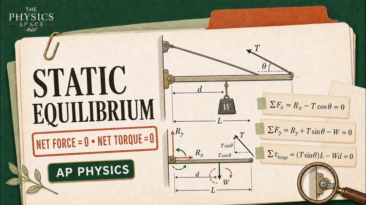 How to Solve Static Equilibrium Problems: Step-By-Step Solution