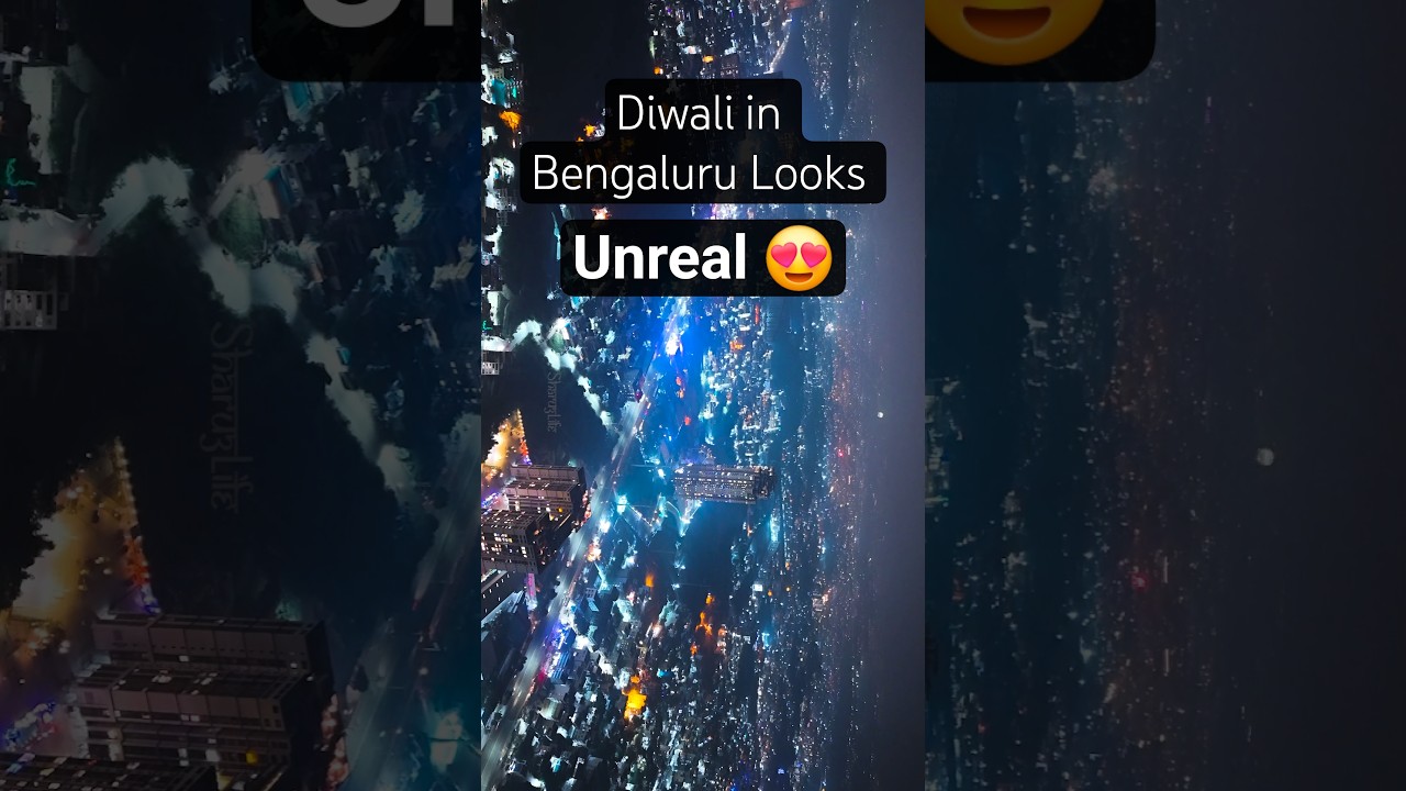 Diwali 2025 in Bengaluru 🔥 | Festival of Lights Drone Video