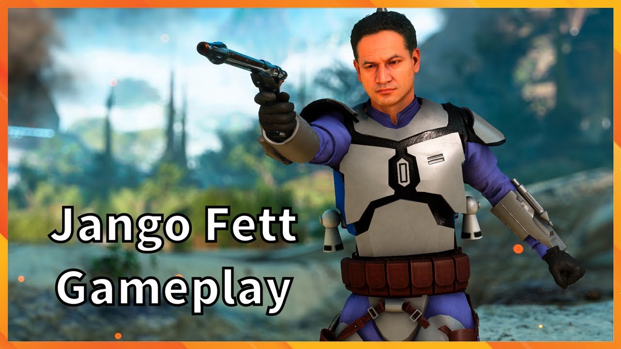Jango Fett Gameplay Star Wars Battlefront 2