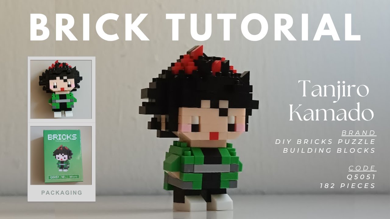 How to Build Tanjiro Kamado | Zhi Duo Pin 智多拼 DIY Bricks Puzzle Building Blocks Q5051 (182 Pieces)