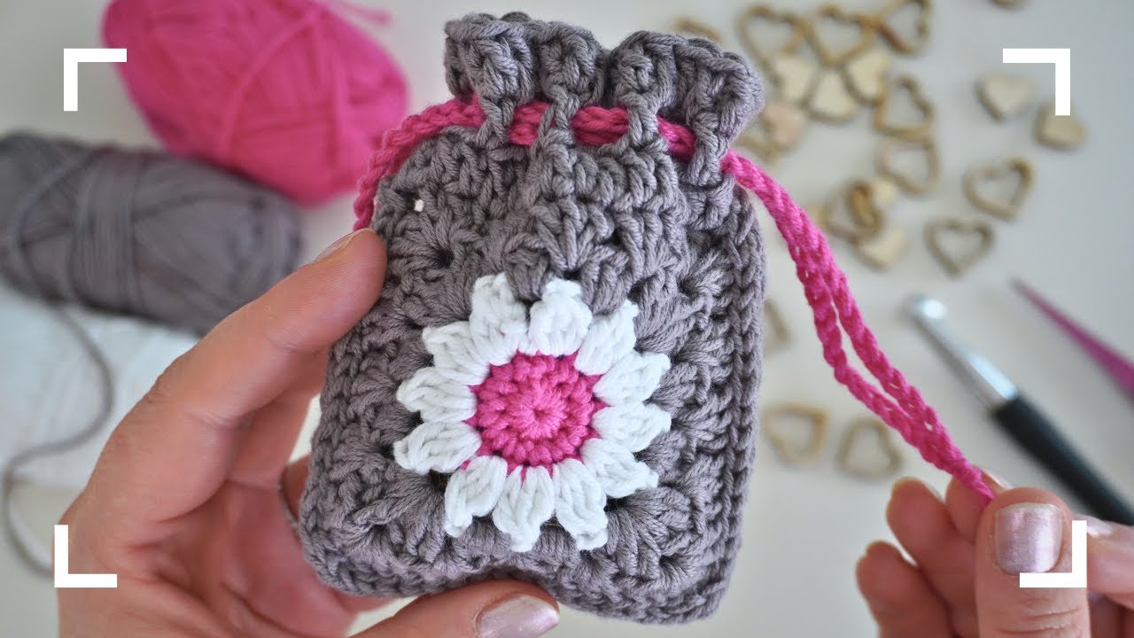 Cute Crochet Pouch – Crochet a Mini Bag as a Gift Idea | Crochet for Beginners