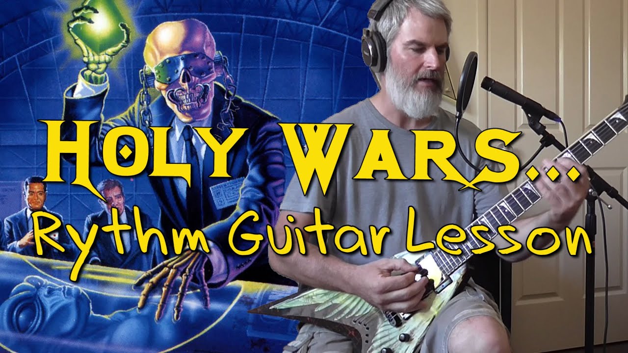 Holy Wars... Урок игры на ритм-гитаре