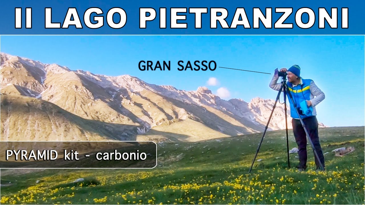 GRAN SASSO: Tramonto al Lago Pietranzoni Test treppiede professionale in carbonio Pyramid  TINKTEEK