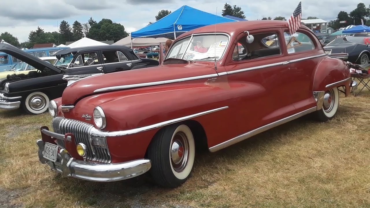 Двухдверный седан DeSoto DeLuxe 1948 года выпуска. Боб объясняет, как управлять трансмиссией Flui...