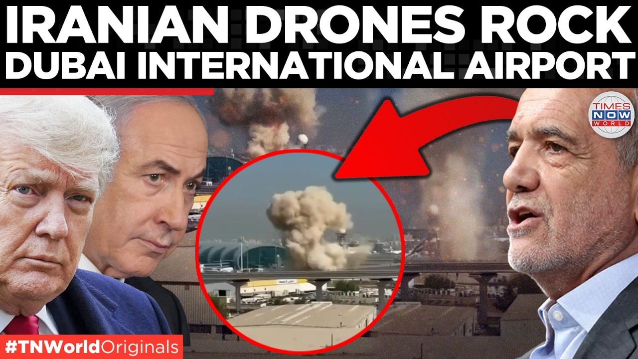 DUBAI AIRPORT UNDER ATTACK! Explosion Over Dubai Airport After Suspected Iranian Drone Attack