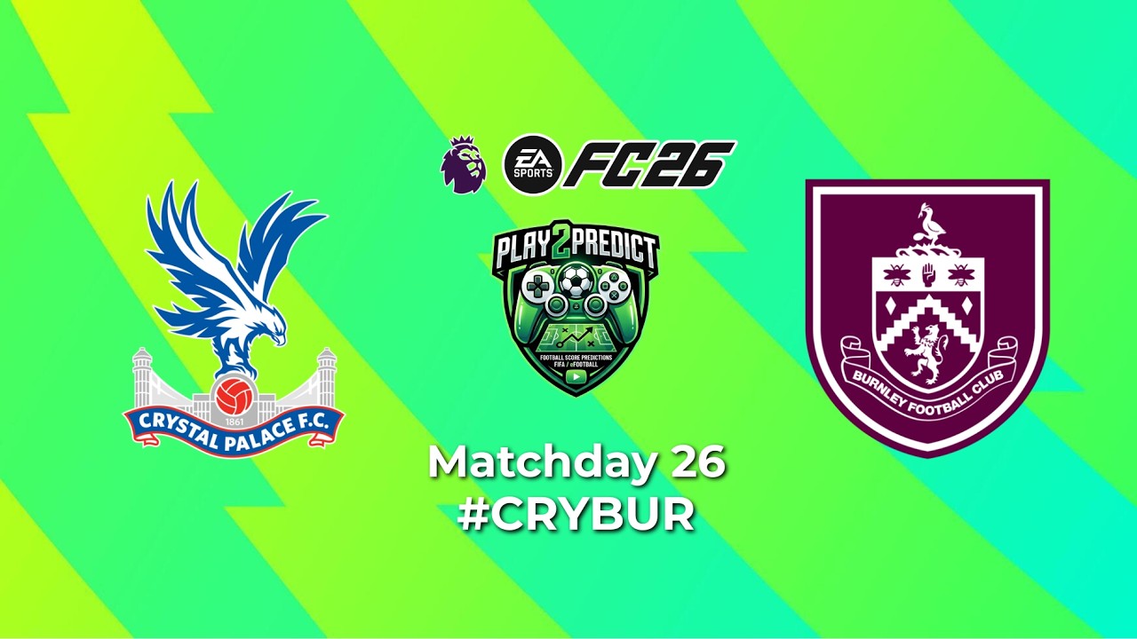 [PREMIER LEAGUE] CRYSTAL PALACE vs BURNLEY FC – ROUND 26