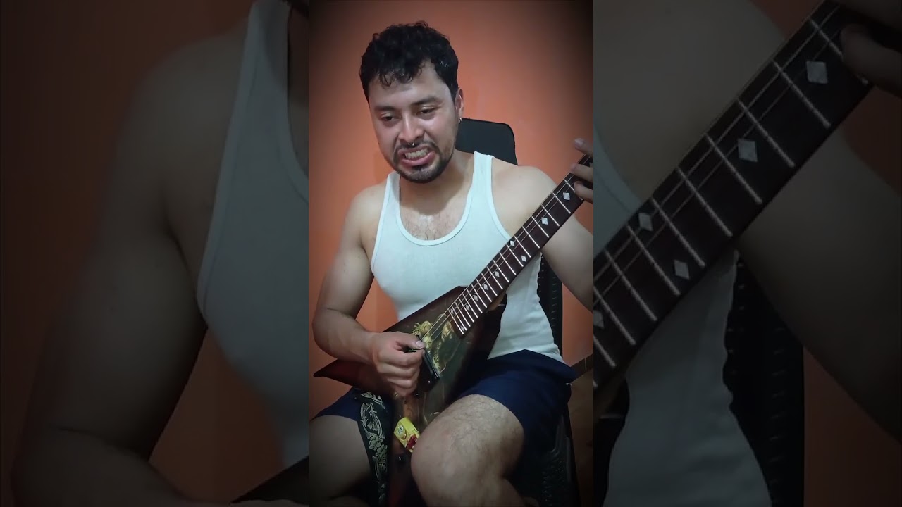 Death – Crystal Mountain | Vocal & Guitar cover #ChuckSchuldiner #DeathMetal #GrowlTechnique 