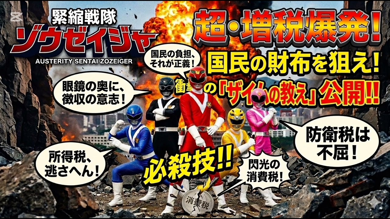 真【新番組】緊縮戦隊ゾウゼイジャー主題歌「ザイムの教え」【公式】