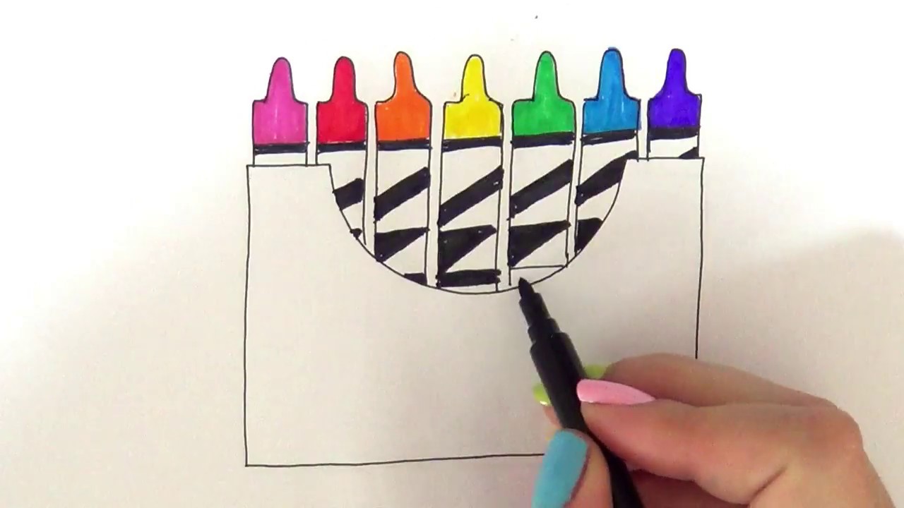 Kako se crtaju vo&scaron;tane bojice | Kак рисовать карандаши