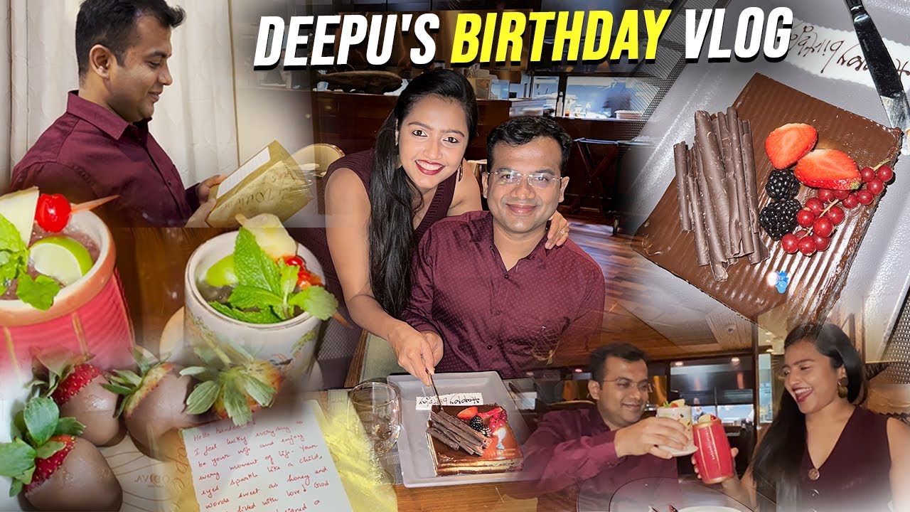 Deepu's birthday in Abu Dhabi | Dinner at Five Star Restaurant | Kannada Vlogs