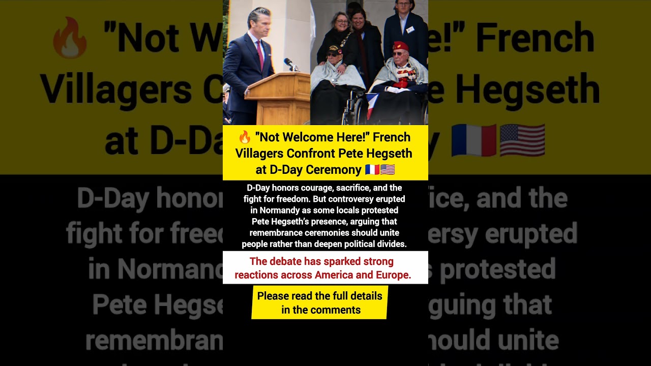 🔥 Normandy Locals BOO Pete Hegseth at D-Day Ceremony | Massive Backlash Erupts