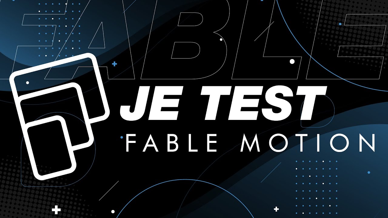 Je test Fable MOTION en live !