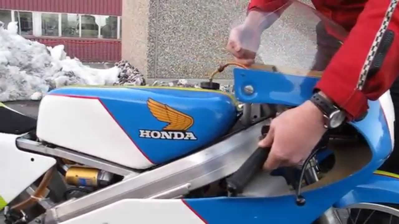 Honda Production Racer RS 125 RF 1989 alloy Frame sound by Rebikeling 6182 Escholzmatt (verkauft)