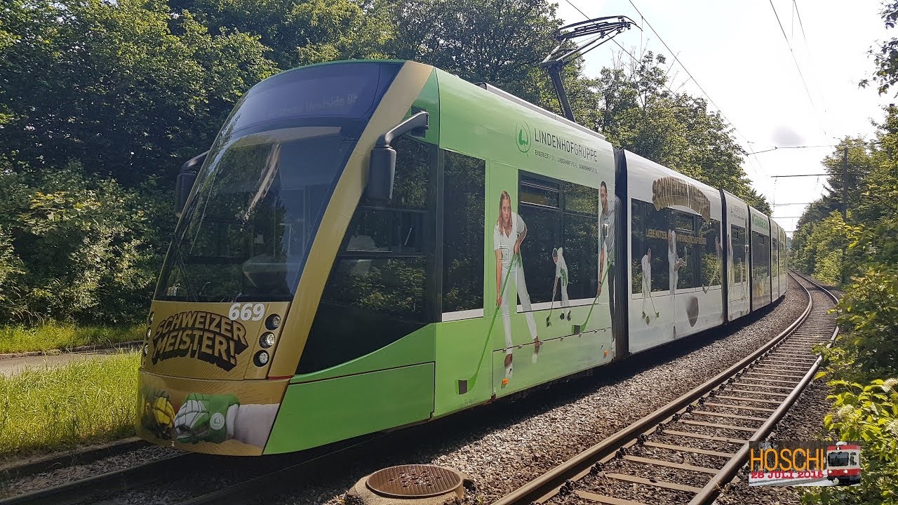 Tramlinie 8 von Brünnen Westside Bhf. nach Saali