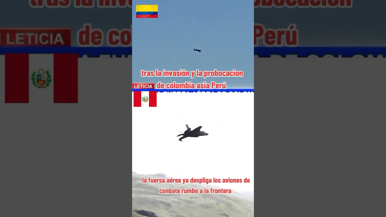 Colombia Manda sus Aviones de Combate a Invadir Per&uacute; #per&uacute; #conflicto #per&uacute; #ultimominuto