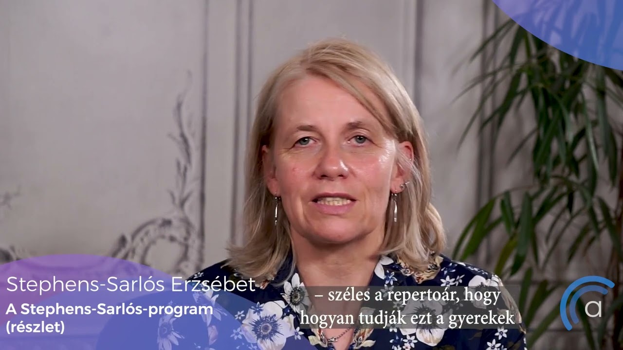 Dr. Stephens-Sarlós Erzsébet: A Stephens-Sarlós-program (www.auditorium.hu)