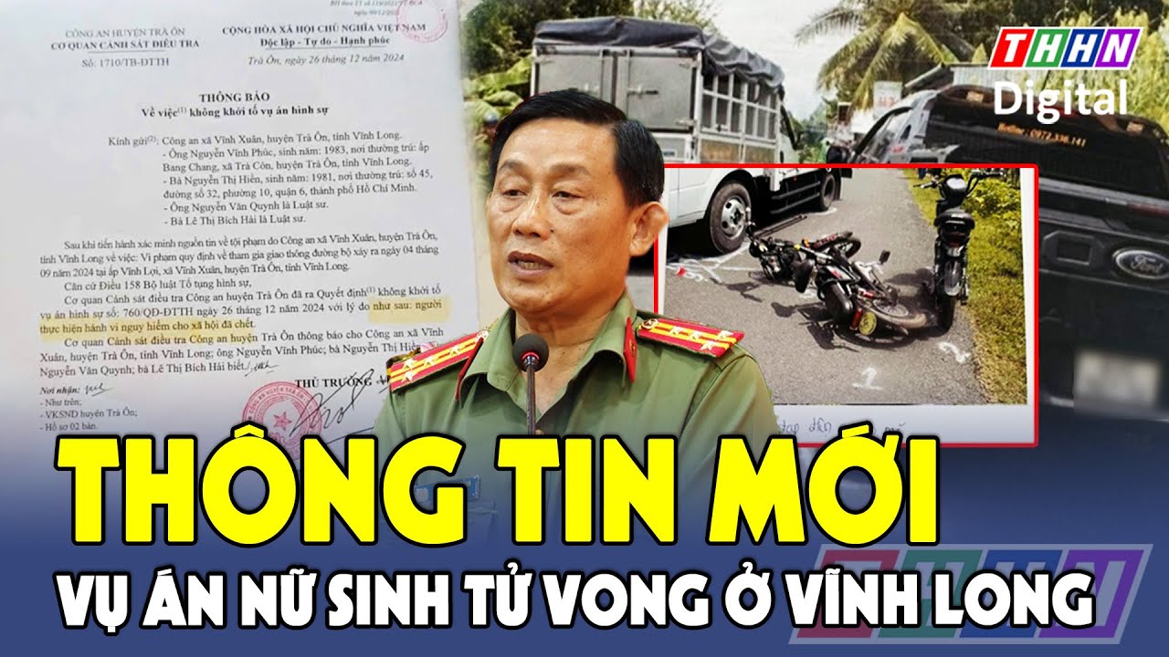 Khởi tố vụ án liên quan vụ tai nạn giao thông làm bé gái 14 tuổi tử vong ở Vĩnh Long | Hà Nam TV